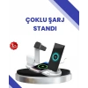 Mey İthalat® Masaüstü Düzenleyici 4’ü 1 Arada Kablosuz Şarj Aksesuarı