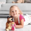 Mey İthalat®   Masha ile Koca Ayı 20 Cm Peluş 12 Cm Bebek MHA21000