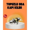 Mey İthalat® Mat Renk Topuzlu Kapı Kilidi – Giriş Tipi