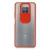 Mey İthalat®   Mi 10T Lite Kılıf Palm Buzlu Kamera Sürgülü Silikon - Kırmızı