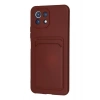 Mey İthalat®   Mİ 11 Lite Kılıf Kelvin Kartvizitli Silikon - Bordo