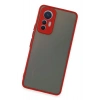 Mey İthalat®   Mi 12 Lite Kılıf Montreal Silikon Kapak - Kırmızı