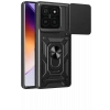 Mey İthalat®   Mi 14T Pro Kılıf Pars Lens Yüzüklü Silikon - Siyah