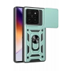 Mey İthalat®   Mi 14T Pro Kılıf Pars Lens Yüzüklü Silikon - Yeşil