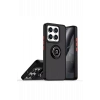 Mey İthalat®   Mi 15 Pro Kılıf Montreal Yüzüklü Silikon Kapak - Siyah