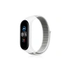 Mey İthalat®   Mi Band 4 Hasırlı Cırtcırtlı Kordon - Beyaz
