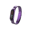 Mey İthalat®   Mi Band 4 Metal Baklalı Kordon - Mor