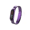 Mey İthalat®   Mi Band 4 Metal Baklalı Kordon - Mor