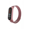Mey İthalat®   Mi Band 4 Metal Mıknatıslı Kordon - Rose