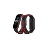 Mey İthalat®   Mi Band 7 Spor Delikli Kordon - Siyah-Kırmızı