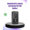 Mey İthalat® Mıknatıslı MagSafe Uyumlu Araç Tutucu Kablosuz Şarj Destekli