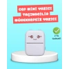 Mey İthalat® Mini Termal Yazıcı Kablosuz Taşınabilir Bluetooth Bağlantılı 200 DPI