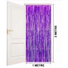 Mey İthalat® Mor Renk Ekstra Metalize Parlak Saçaklı Arka Fon Perde İthal  1x2 Metre