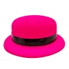 Mey İthalat® Neon Partisi Pembe Renk Melon Plastik Parti Şapkası