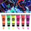 Mey İthalat® Neonlu Glow Parti Yüz Boyası 6 Renk 6 Adet