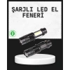Mey İthalat® Odak Ayarlı 2000 Lümen Şarjlı LED El Feneri
