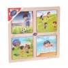 Mey İthalat® ONY-343/344/345/346 Ahşap Eğitici 4lü Puzzle -Onyıl
