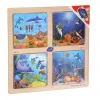 Mey İthalat® ONY-343/344/345/346 Ahşap Eğitici 4lü Puzzle -Onyıl