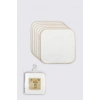 Mey İthalat®   Organik 28x28 6Lı Penye Mendil 90103 Ekru