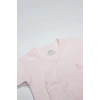 Mey İthalat®   Organik Natural Basic Style Kruvaze Uzun Kol Body BS17102 Pembe