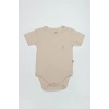 Mey İthalat®   Organik Natural Basic Style Yarım Kol Body BS17103 Bej