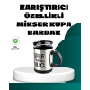 Mey İthalat® Otomatik Karıştırmalı Termos Kupa | Ergonomik Tasarım