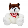Mey İthalat®  Oturan Husky Atkılı Peluş Köpek 30 cm