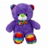 Mey İthalat® Oturan Kurdeleli Renkli Peluş Ayı 30 cm
