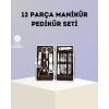 Mey İthalat® Paslanmaz Çelik Çok Fonksiyonlu 12 Manikür Seti