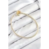Mey İthalat® Pirinç Charm Topcuk Model Gold Renk Kadın Bileklik