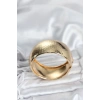 Mey İthalat® Pirinç Gold Renk Bombeli Vintage Kadın Bileklik