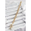 Mey İthalat® Pirinç Nazar Model Zirkon Taşlı Gold Renk VİP Seri Kadın Bileklik