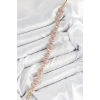 Mey İthalat® Pirinç Pembe Zirkon Taşlı Daire Baget Model Gold Renk VIP Seri Kadın Bileklik