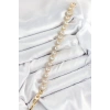 Mey İthalat® Pirinç Zirkon Taşlı Daire Baget Model Gold Renk VIP Seri Kadın Bileklik
