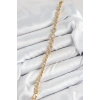 Mey İthalat® Pirinç Zirkon Taşlı Oval Model Gold Renk Kadın Bileklik