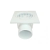 Mey İthalat® Plastik Yer Süzgeci 10x10 cm 50 mm Yandan Çıkış