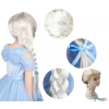 Mey İthalat® Platin Altın Dore Renk Karlar Ülkesi Elsa Frozen Peruğu Çocuk Boy