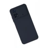 Mey İthalat®   Poco M4 Pro 4G Kılıf Nano içi Kadife Silikon - Lacivert