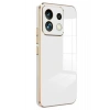 Mey İthalat®   Poco M6 Pro 4G Kılıf Volet Silikon - Beyaz