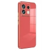 Mey İthalat®   Poco M6 Pro 4G Kılıf Volet Silikon - Kırmızı