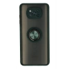 Mey İthalat®   Pocophone X3 Kılıf Montreal Yüzüklü Silikon Kapak - Yeşil