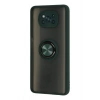 Mey İthalat®   Pocophone X3 Kılıf Montreal Yüzüklü Silikon Kapak - Yeşil