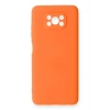 Mey İthalat®   Pocophone X3 Kılıf Nano içi Kadife Silikon - Turuncu