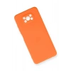 Mey İthalat®   Pocophone X3 Kılıf Nano içi Kadife Silikon - Turuncu