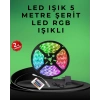 Mey İthalat® Pratik Kurulumlu 5 Metre Kumandalı Şerit LED