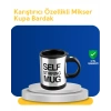 Mey İthalat® Pratik ve Dayanıklı Termos Kupa | Tek Tuşla Otomatik Karıştırma