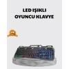 Mey İthalat® Profesyonel  Klavye Mouse Seti – RGB Işıklı, Türkçe Q, DPI Ayarlı, Dayanıklı Gövde