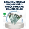 Mey İthalat® Profesyonel Kullanıma Uygun 13 Parça Makyaj Fırçası Takımı Fiber Kıllı