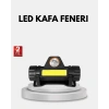 Mey İthalat® Profesyonel Şarjlı LED Kafa Lambası – Uzun Mesafe + Ortam Aydınlatması