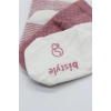 Mey İthalat®  Puanlı Kaymaz Penye Soket Çorap 3Lü BS10108 Pudra